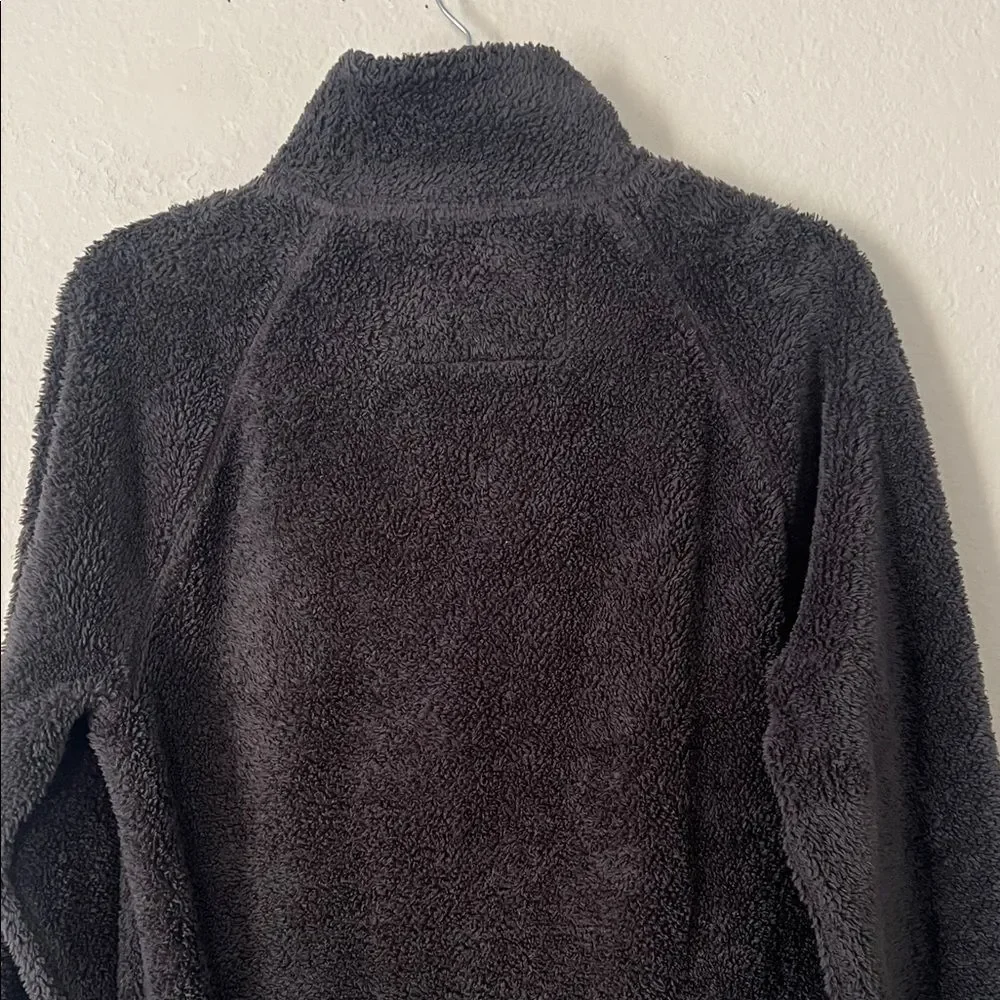 Like New! Banana Republic Men's Zip-Up Black Fleece Jacket Pockets in Size S